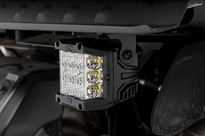 Rough Country LED Light | Under Bed Mount | 3" Chrome Pair | Wide Angle | Polaris XPEDITION ADV 5 by Rough Country