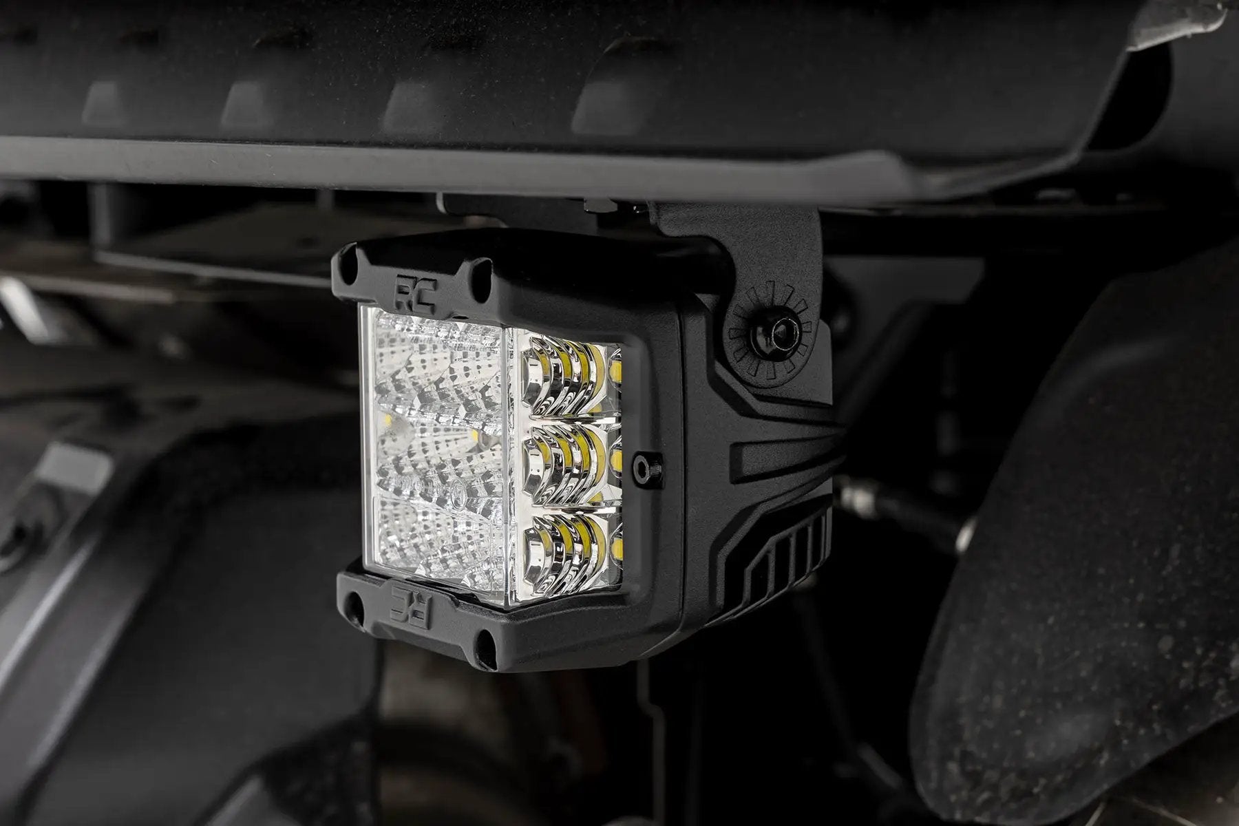 Rough Country LED Light | Under Bed Mount | 2" Black Pair | Flood | Polaris XPEDITION ADV 5 by Rough Country