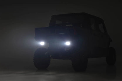 Rough Country LED Light | Under Bed Mount | 3" Chrome Pair | Wide Angle | Polaris XPEDITION ADV 5 by Rough Country