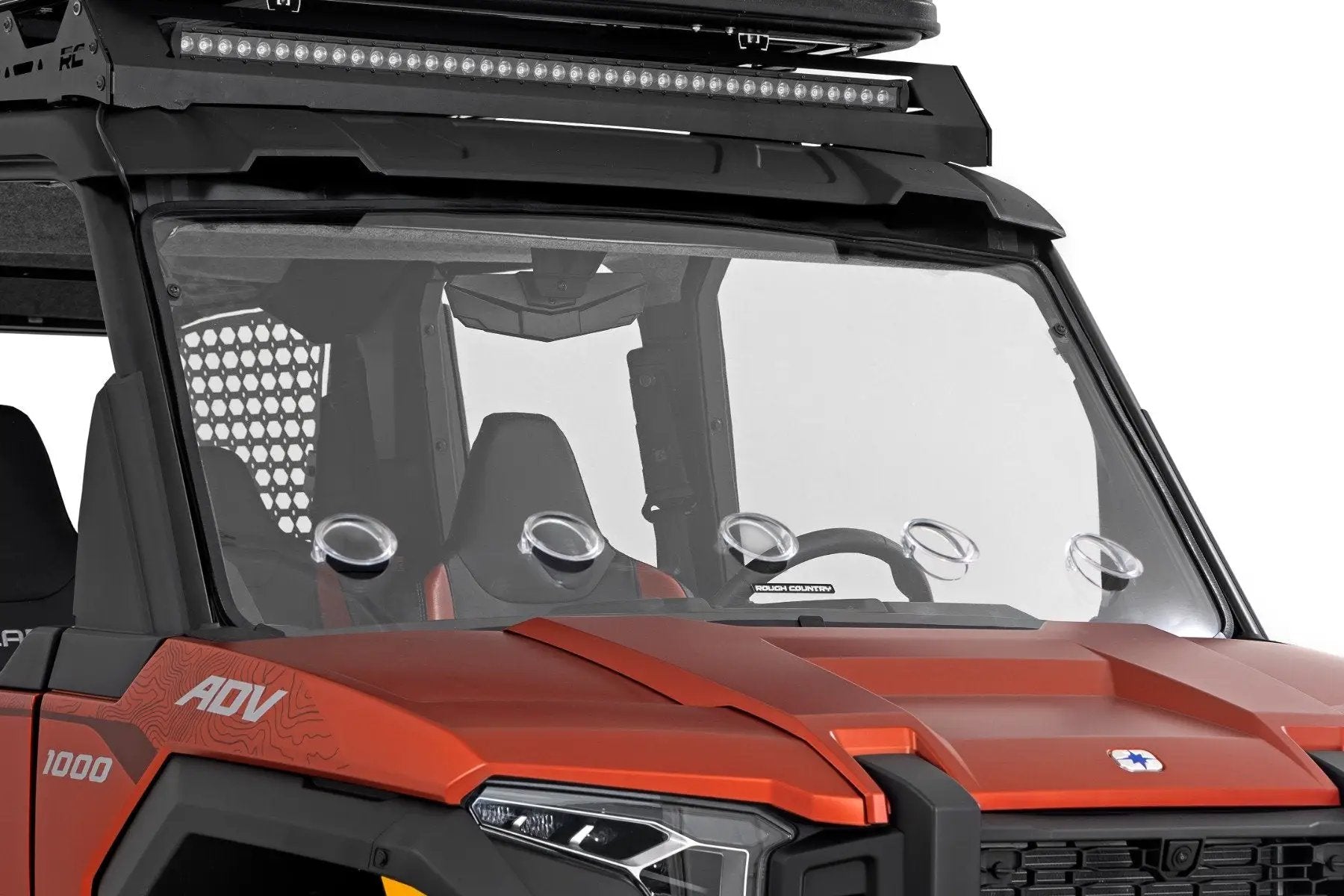 Rough Country Vented Full Windshield | Scratch Resistant | Polaris XPEDITION XP 5 by Rough Country