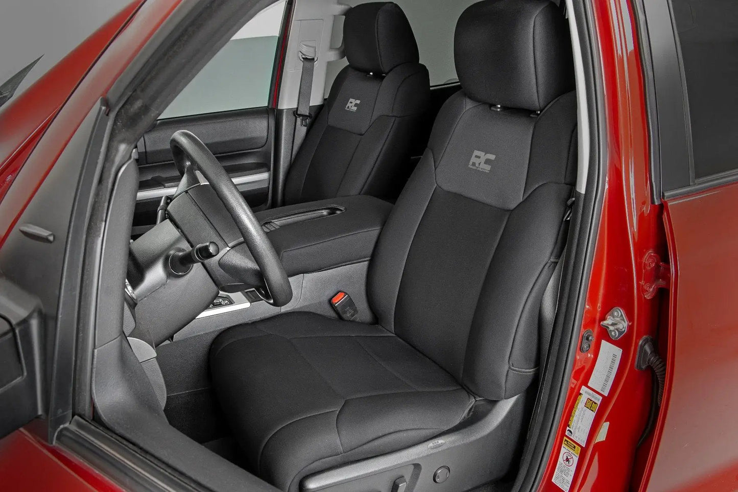 Rough Country Seat Covers | Front W/ Console Cover | Toyota Tundra 2WD/4WD (2014-2021) by Rough Country