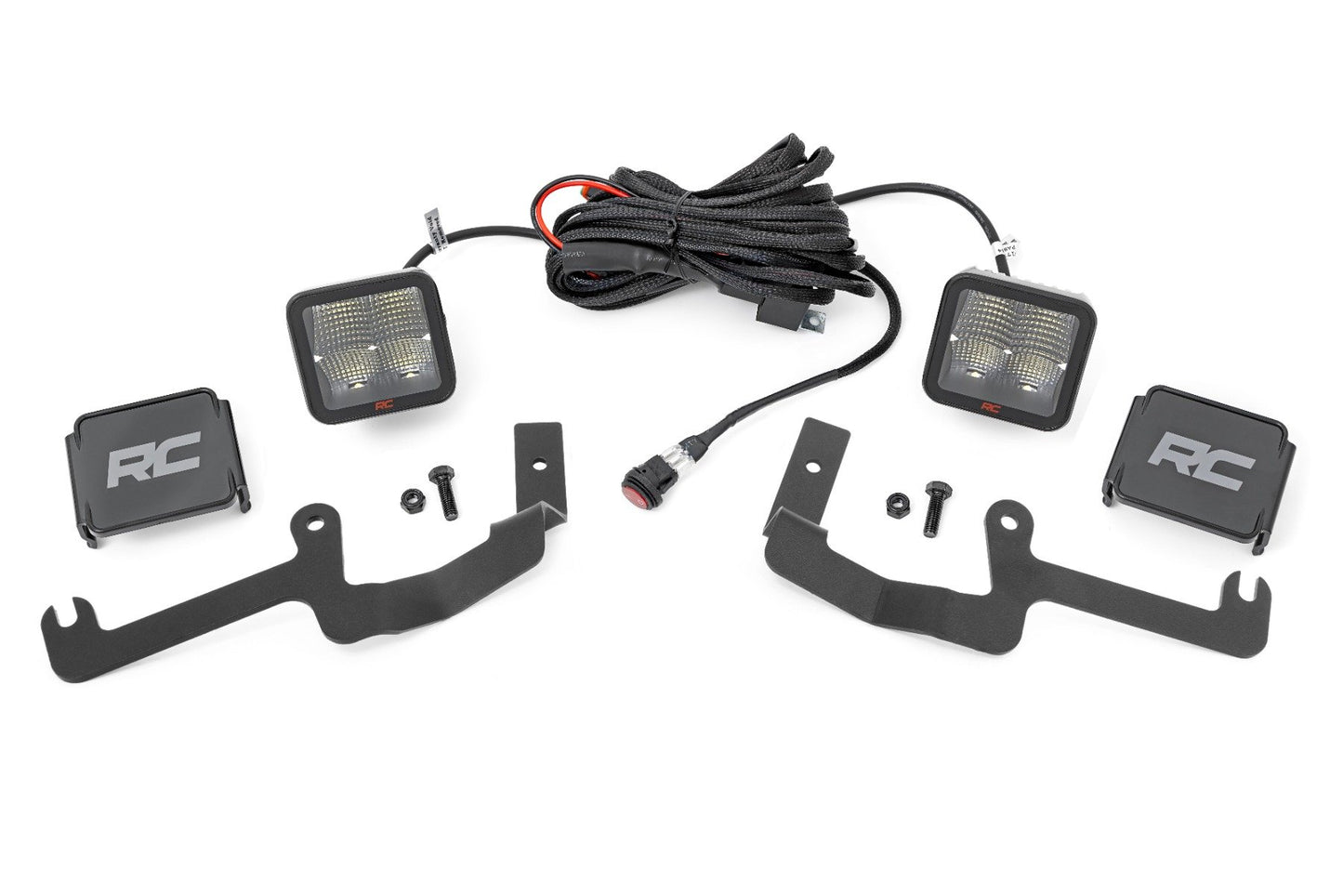 Kit de luces LED | Montaje en zanja | Par de 2" Spectrum | Spot | Chevy Silverado 1500 (19-26)