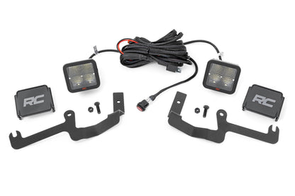 Kit de luces LED | Montaje en zanja | Par de 2" Spectrum | Spot | Chevy Silverado 1500 (19-26)