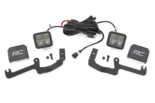 Kit de luces LED | Montaje en zanja | Par de 2" Spectrum | Spot | Chevy Silverado 1500 (19-26)
