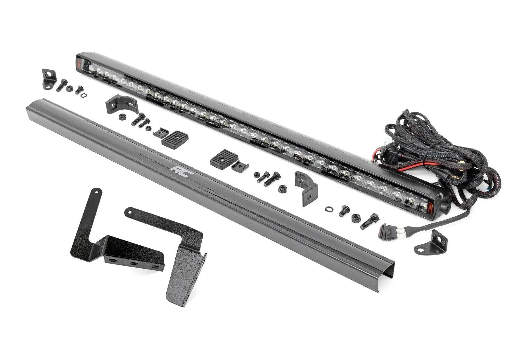Rough Country LED Light Kit | Bumper Mount | 30" Spectrum Single Row | Toyota Tundra (14-21) by Rough Country